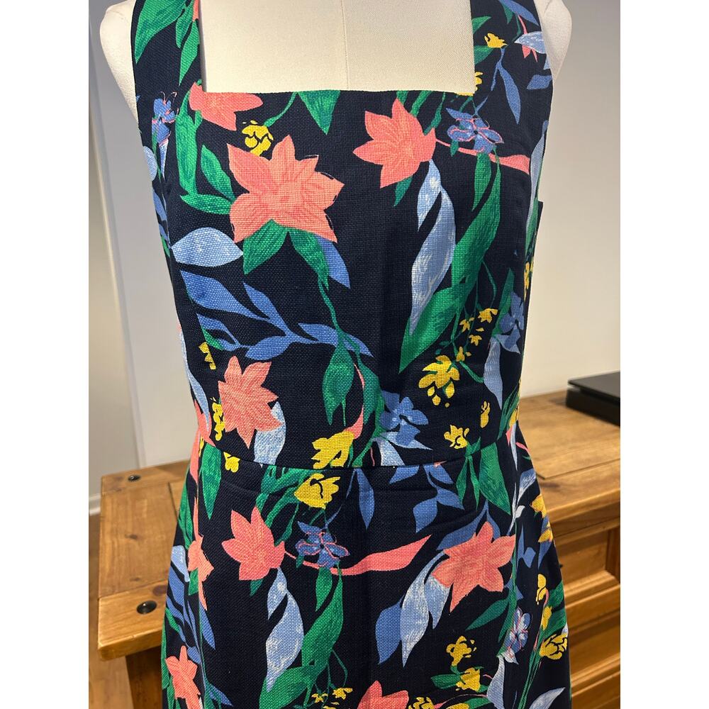 J CREW Sz 8 Colorful Shift Womens Dress Tropical Feminine Summer Preppy Square